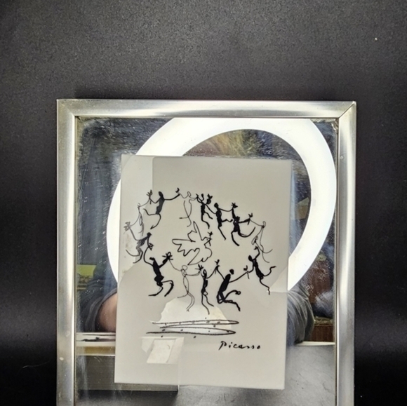 Vintage mirror art with signed Picasso serigraphs on tiles - Picture 6 of 14